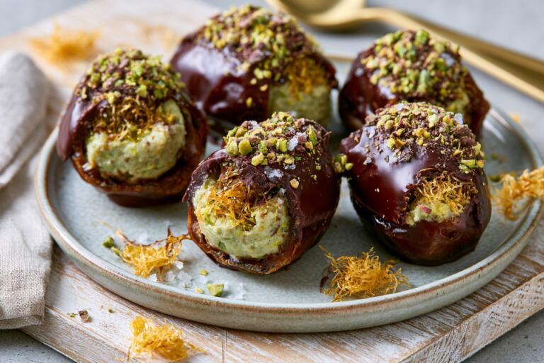 Dubai Chocolate Protein Stuffed Dates
